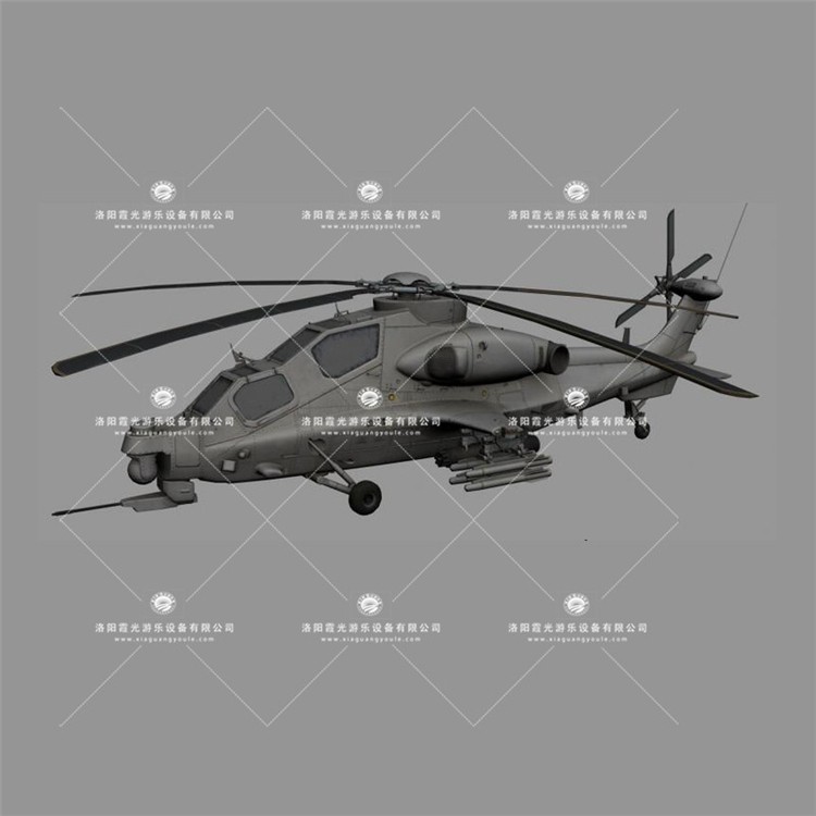 三沙武装直升机3D模型